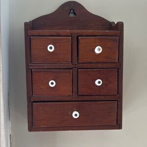 Vintage apothecary cabinet wood